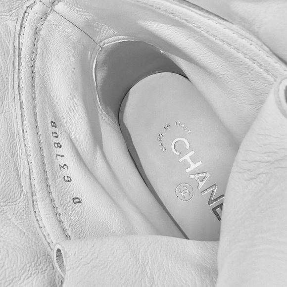 CHANEL Paradise Lace Up Buckle Boots Sz. 37 - Picture 10 of 15